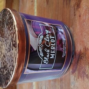 Black Cherry Merlot  3 wick candle